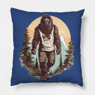 Dope Sasquatch in Nature Pillow