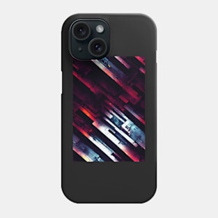 cyber future style pattern art 14 regular grid Phone Case