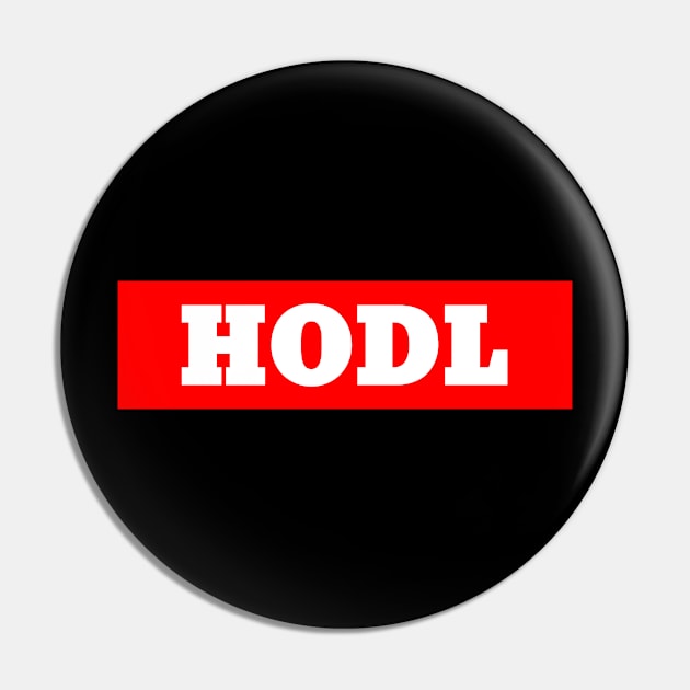 HODL Dogecoin to the Moon Pin by lightbulbmcoc