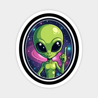 Cosmic Command: The Pointing Alien Magnet