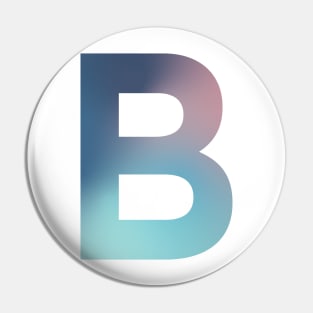 Gradient Letter B Initial Alphabet Pin