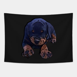 Rottweiler pup Tapestry
