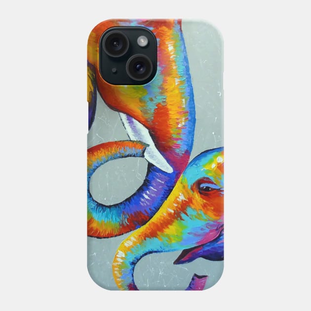 Love elephants Phone Case by OLHADARCHUKART