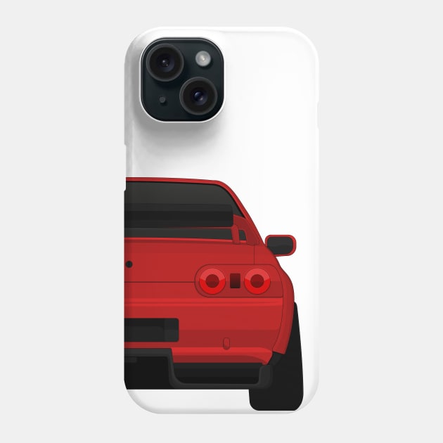 R32 rear Red Phone Case by VENZ0LIC