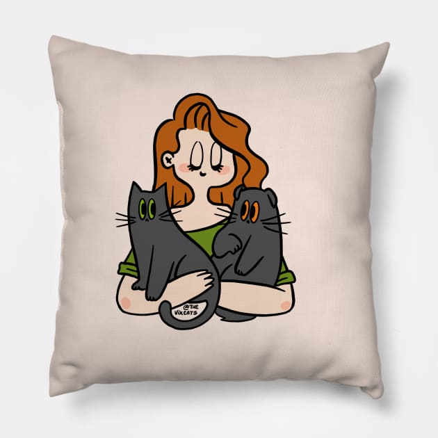 The Cat Mom Pillow by The Vix Cats