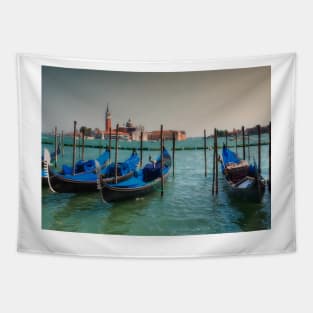 Gondolas in Venice Tapestry