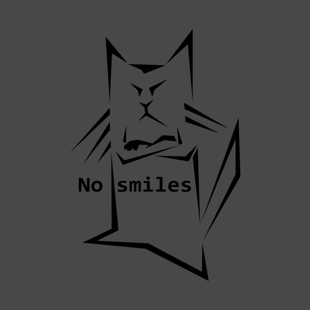 Cat no smile by Prizgena
