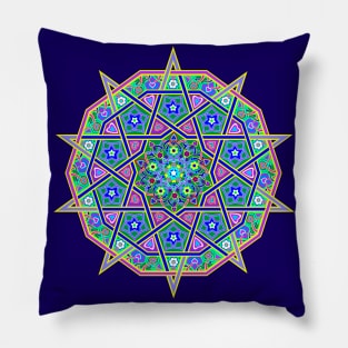 Fantasy oriental mandala pattern Pillow