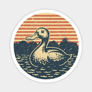 Retro Duck Design Magnet