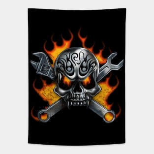 Mechanic Skull Tapestry