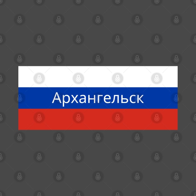 Arkhangelsk City in Russian Flag by aybe7elf