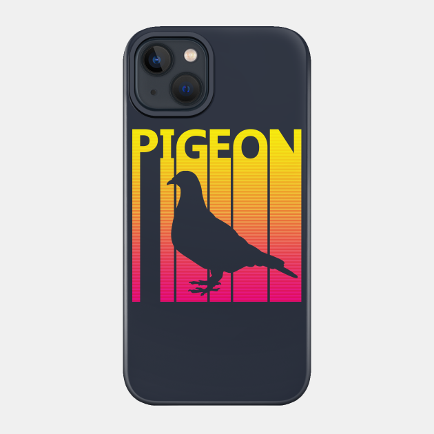 Retro 1980s Pigeon Bird Lover Gift - Pigeon - Phone Case