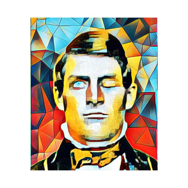 Phineas Gage Abstract Portrait | Phineas Gage Artwork 2 by JustLit