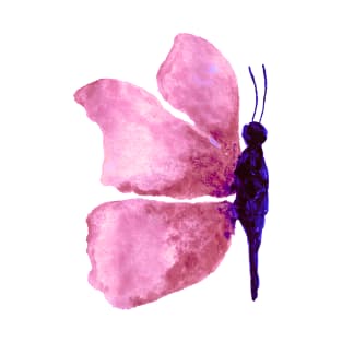 watercolour butterfly watercolor butterflies pink butterfly T-Shirt