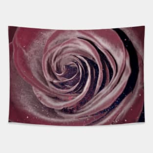 Cosmic Red Rose Tapestry