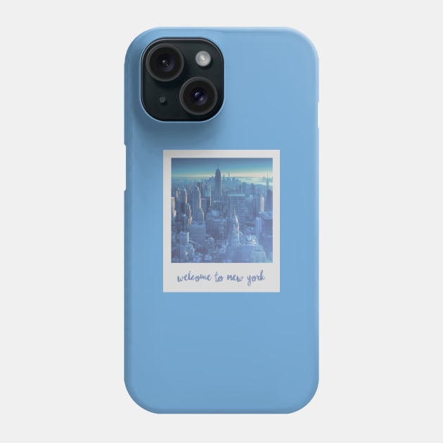 welcome to new york aesthetic Phone Case by sadieillust