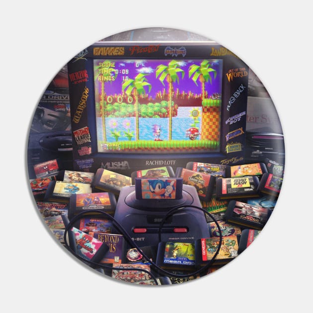 Sega Megadrive - Gnesis Legacy Pin by Rachid Lotf