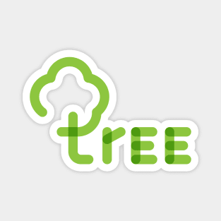 Tree logo. Magnet