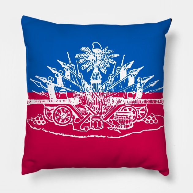 haitian flag Pillow by Pro Melanin Brand