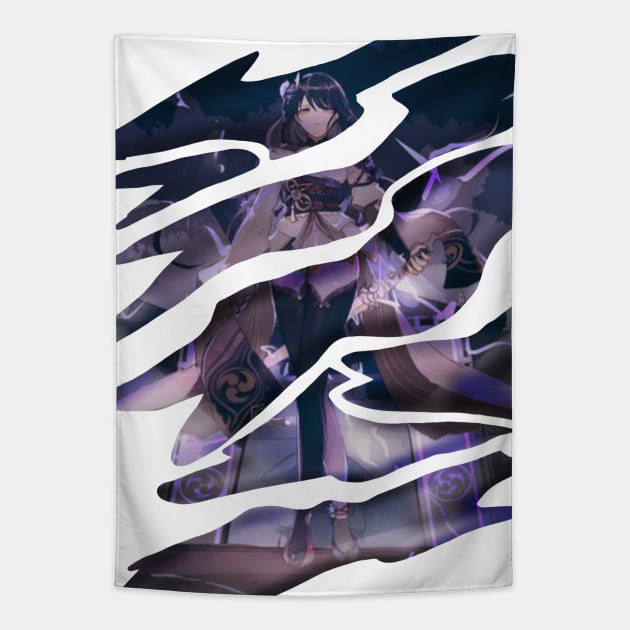 Raiden Shogun Genshin Impact Tapestry by NET Official