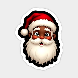 African American Santa Magnet