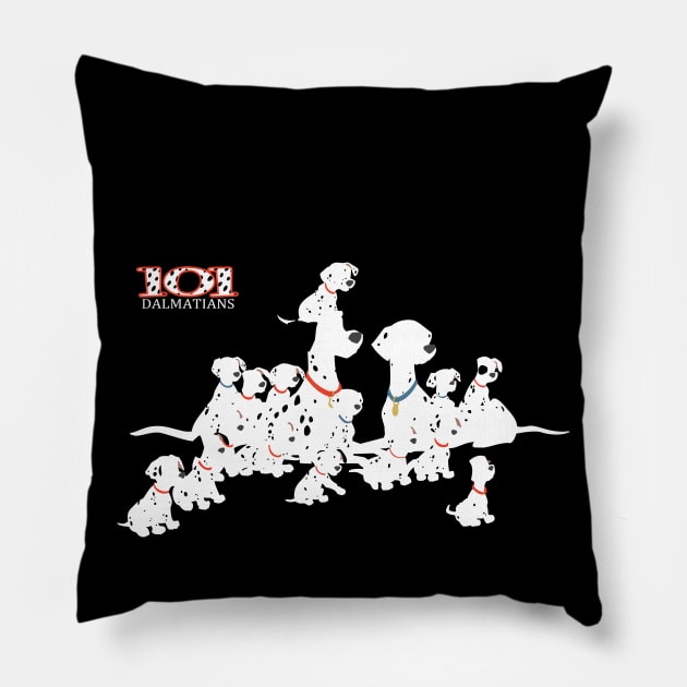 101 Dalmatians Pillow by Kaztiel