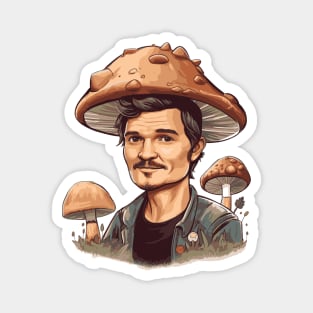 Joel with mushrooms. Magnet