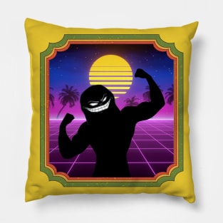 Go to the effing gym retro frame Pillow