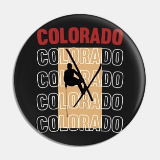 Colorado skiing ski vintage 80's  90's sports Pin