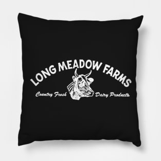 Long Meadow Farms Vintage Durham North Carolina Pillow