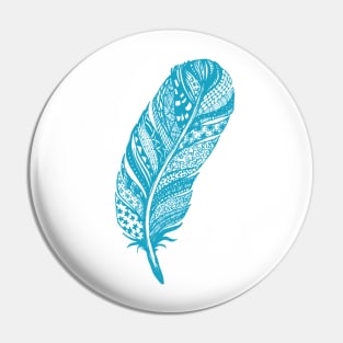 Zentangle Tribal Feather Drawing Pin