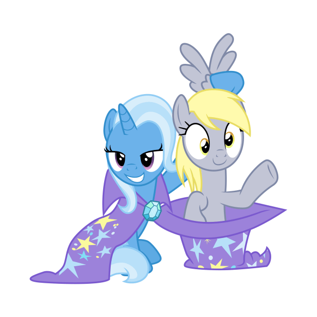 Trixie pulls Muffins out of her hat 1 by CloudyGlow