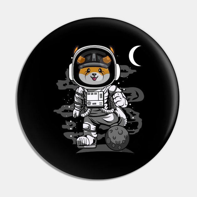 Astronaut Floki Inu Coin  Floki Army To The Moon Crypto Token Cryptocurrency Wallet Birthday Gift For Men Women Kids Pin by Thingking About