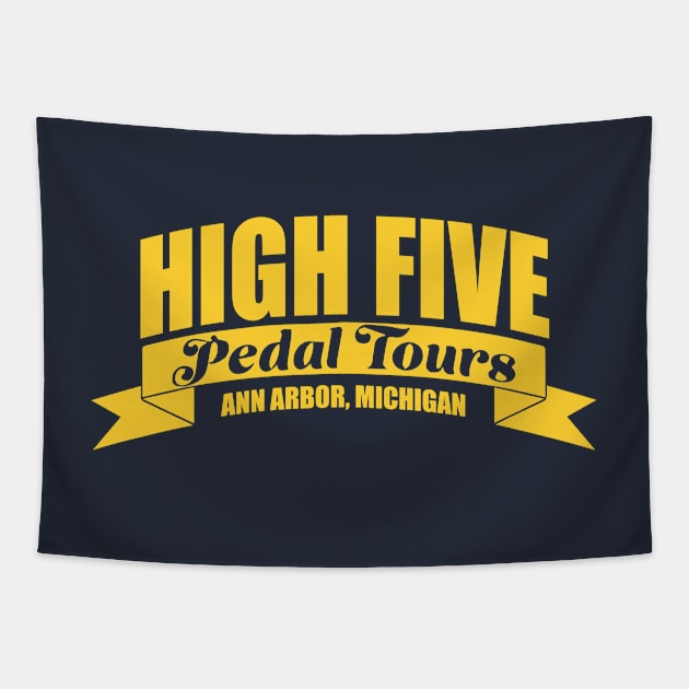 Maize Horizontal High Five Logo Tapestry by HighFive