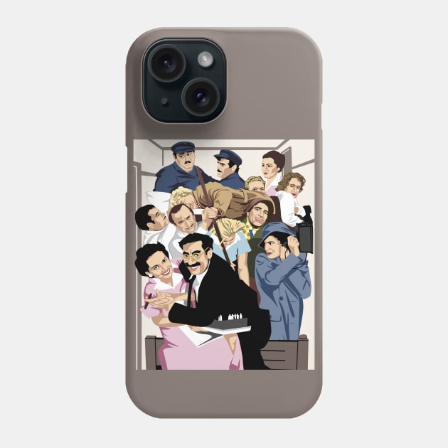MARX BROTHERS The Stateroom Phone Case by Tiro1Linea