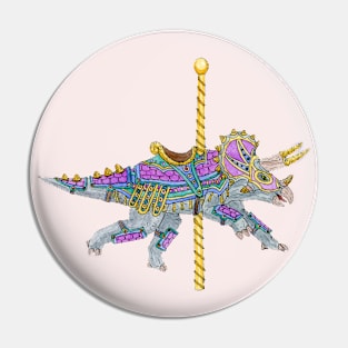 Carousel Dinosaur Triceratops Pin