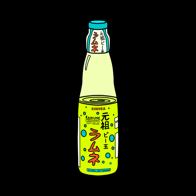 Ramune Soda Japanese Drink by Kelly Louise Art