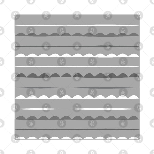 Stripes Decor. grey. white. by PrintedDreams