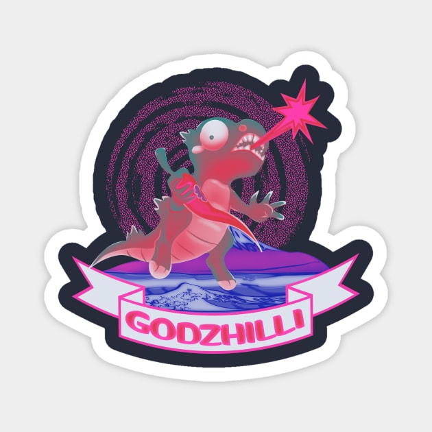 godzilli Magnet by sambukino