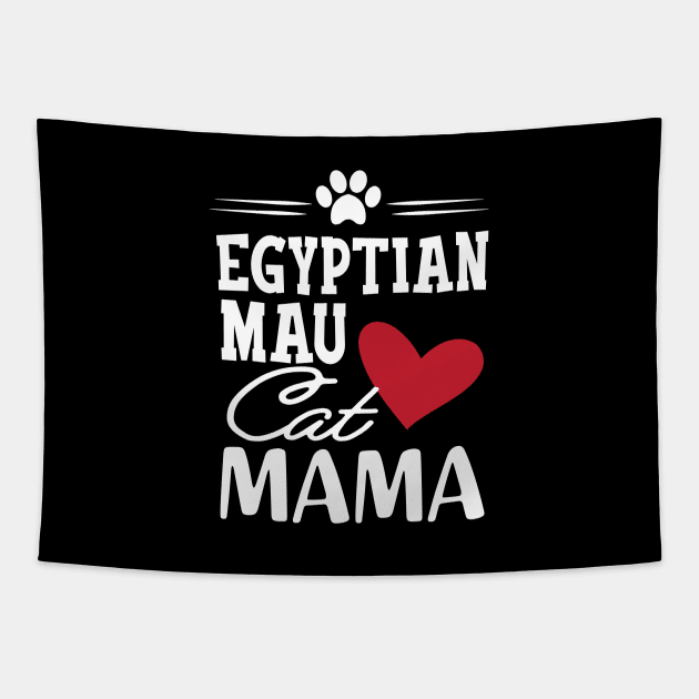 Egyptian Mau Cat Mama Tapestry by KC Happy Shop