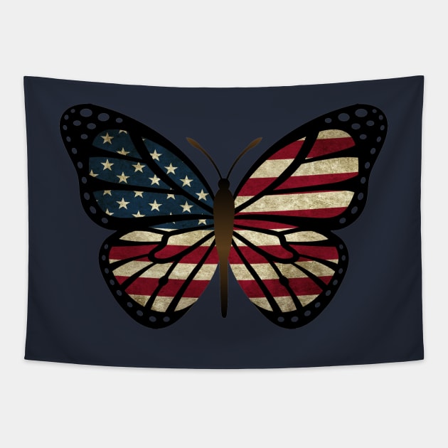 ButterFlag US Tapestry by pasnthroo