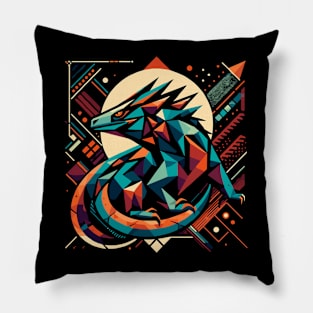 Abstract Animal Dragon 1 Pillow