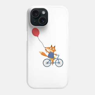 wolf on bike Phone Case