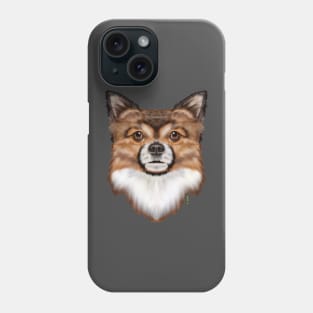 Longhaired chihuahua Phone Case