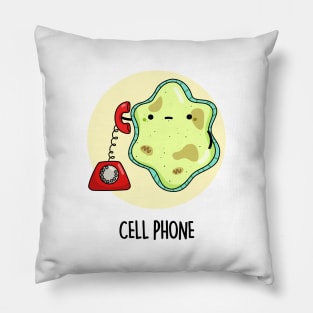 Cell Phone Funny Biology Pun Pillow