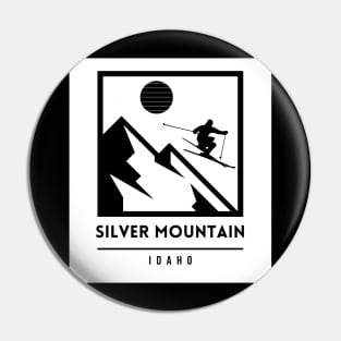 Silver Mountain ski idaho usa Pin