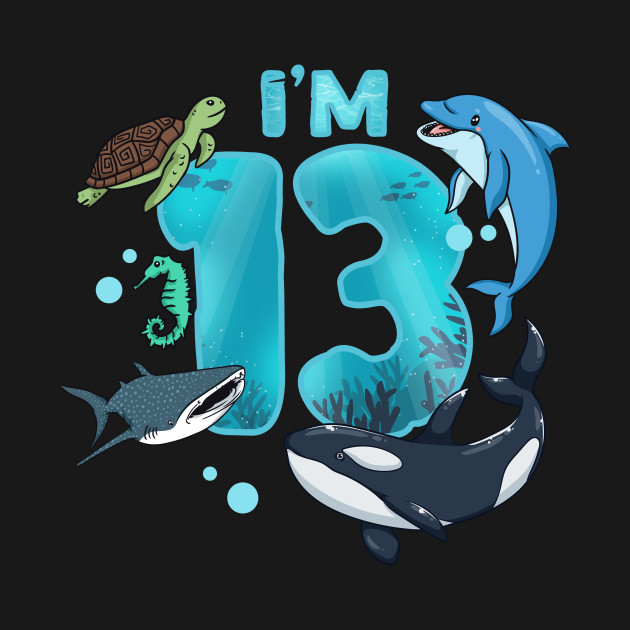 Discover 13th Birthday Under the Sea - 13th Birthday - T-Shirt