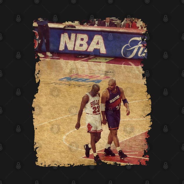 Charles Barkley and Michael Jordan, 1993 NBA Finals by Omeshshopart