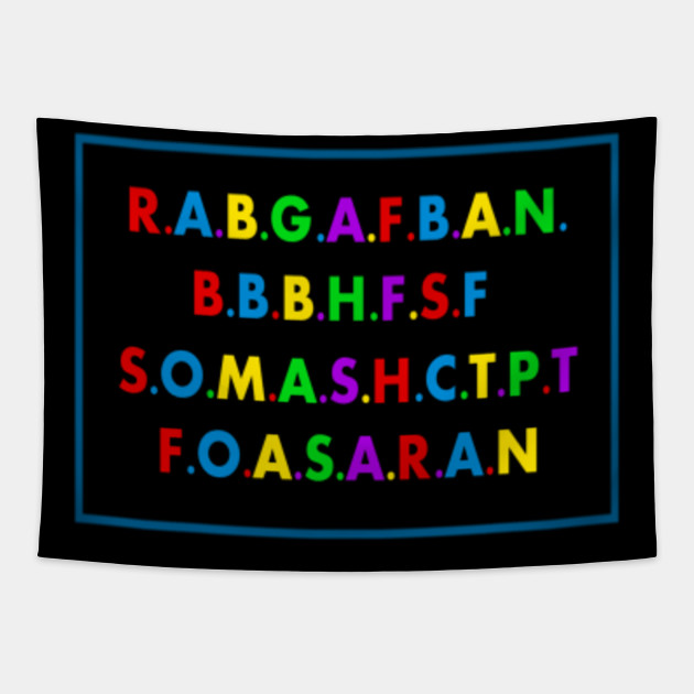 R A B G A F B A N B B B H F S F S O M A S H C T P T Rabgafban Tapestry Teepublic