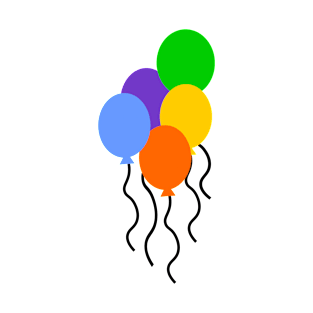 Colorful floating balloons T-Shirt